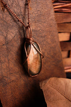 Load image into Gallery viewer, Coral Labradorite Pendant