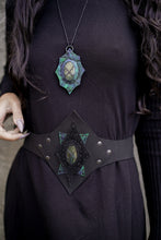 Load image into Gallery viewer, Black Sun Labradorite Belt