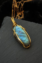 Load image into Gallery viewer, Light Blue Labradorite Pendant