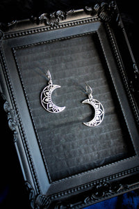 Geometric Moon Earrings