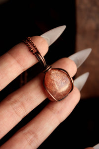 Sunstone Copper Pendant