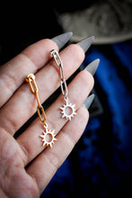 Load image into Gallery viewer, Chained Sun Earrings
