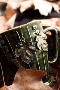 Bronze Leaf Earrings