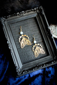 Moth Moon Earrings