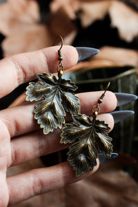 Bronze Leaf Earrings