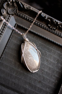 Silver Obsidian Pendant