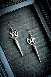 Pentagram Spike Earring