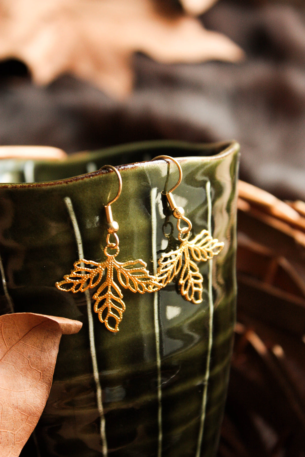 Oak Leaves Earrings