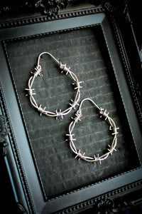 Barbed Wire Earhoops