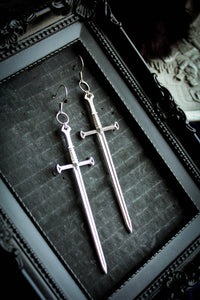 Long Sword Earrings