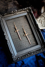 Load image into Gallery viewer, Medium Sword Earrings Gold
