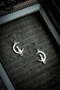 Moon Cat Earrings