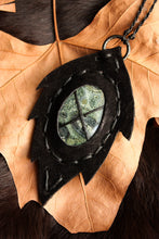 Load image into Gallery viewer, Kambaba Jasper Leaf Pendant
