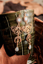 Load image into Gallery viewer, Moon Moth Earrings
