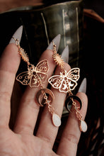 Load image into Gallery viewer, Moon Moth Earrings
