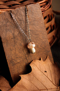 Pink Mushroom Pendant