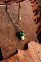 Load image into Gallery viewer, Green Mushroom Necklace
