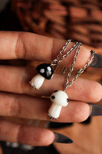 Monochrome Mushroom Pendants