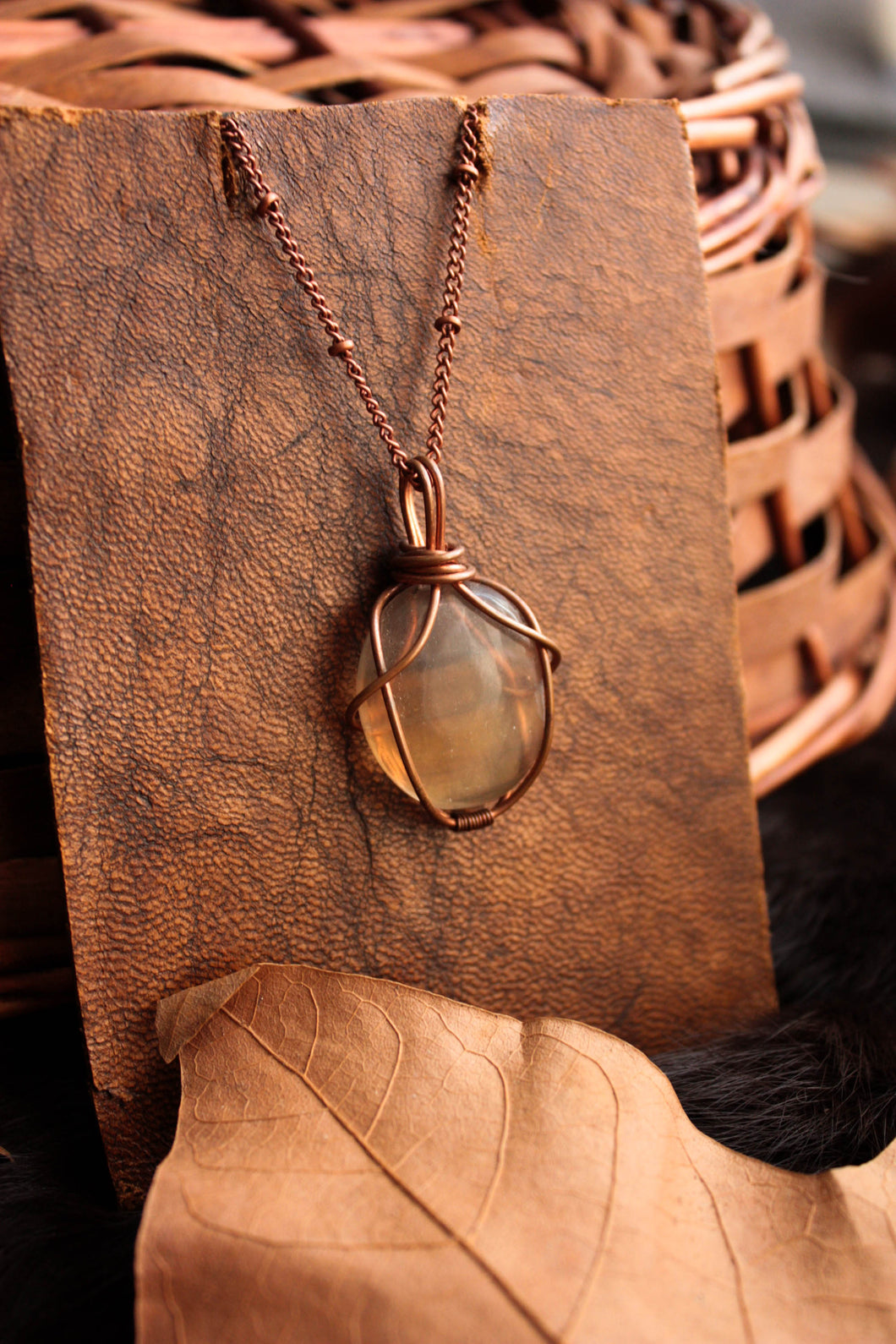 Copper Flourite Pendant