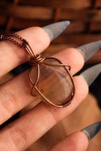 Copper Flourite Pendant