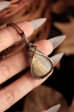Load image into Gallery viewer, Orange Labradorite Pendants
