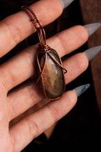 Load image into Gallery viewer, Coral Labradorite Pendant
