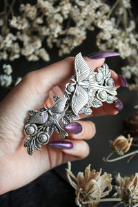 Floral Moth Hairpin