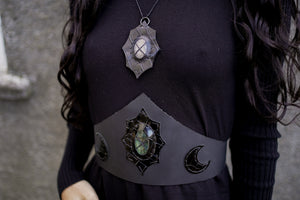 Moon Phases Labradorite Belt