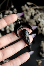 Load image into Gallery viewer, Crow Skull Earrings
