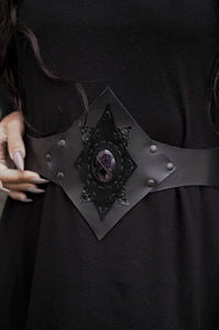 Black Sun Amethyst Belt