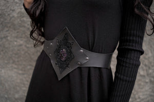 Black Sun Amethyst Belt