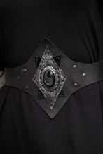 Load image into Gallery viewer, Black Sun Silver Obsidian Belt
