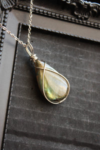 Green Labradorite Pendant