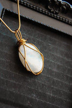 Load image into Gallery viewer, Moonstone Brass Pendant
