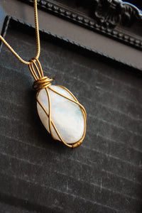 Moonstone Brass Pendant