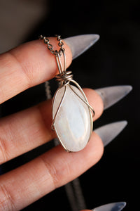 Moonstone Stainless steel Pendant