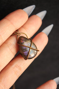 Purple Labradorite Pendant