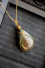 Load image into Gallery viewer, Golden Labradorite Pendant
