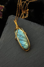 Load image into Gallery viewer, Light Blue Labradorite Pendant
