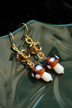 Load image into Gallery viewer, Golden Mushroom Earrings
