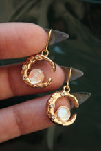Load image into Gallery viewer, Sparkly Moon Earrings
