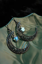Load image into Gallery viewer, Black Moon Earrings
