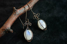 Load image into Gallery viewer, Cage Moonstone Earrings
