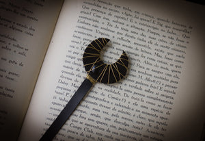 Moon Bookmark - brass