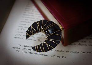 Moon Bookmark - brass