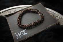 Load image into Gallery viewer, Box Weave Copper Bracelet
