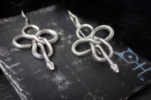 Knotted Python Earrings